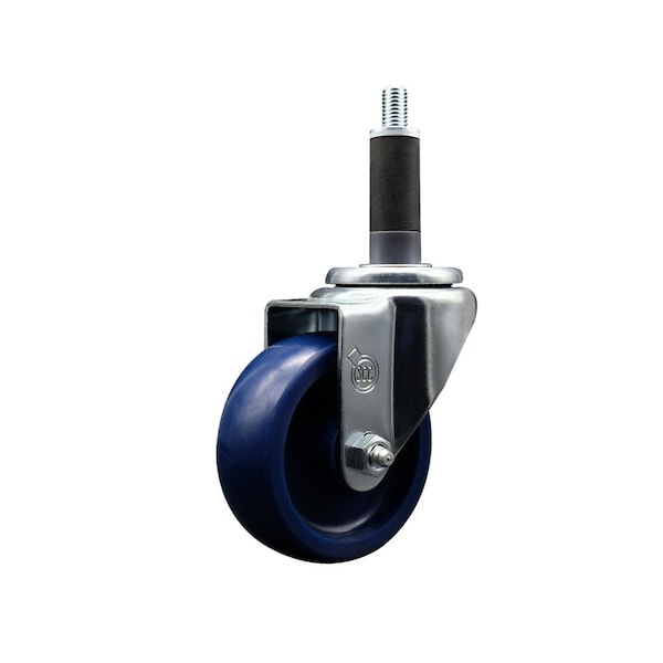3.5'' Solid Poly Wheel Swivel 1'' Expanding Stem Caster